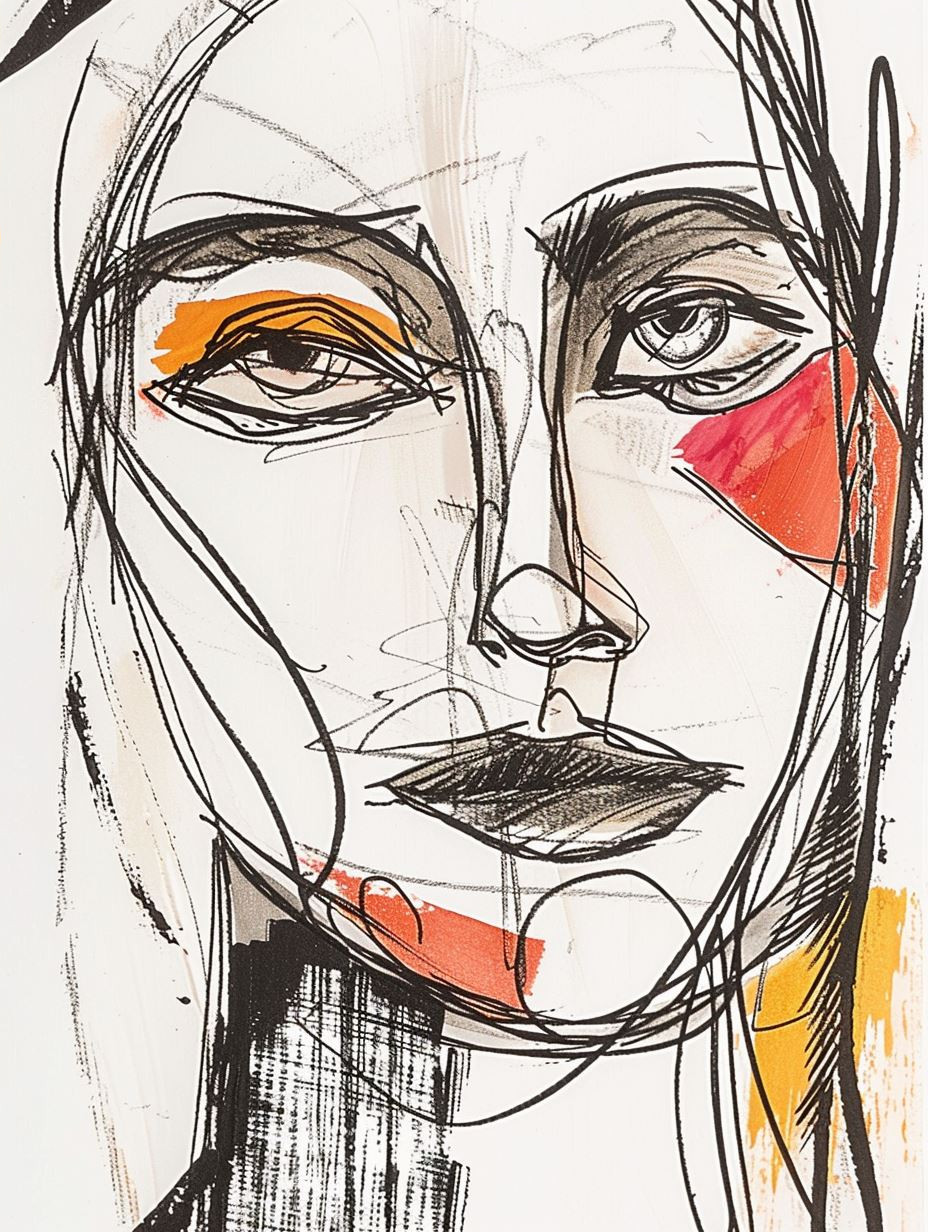Abstract Continuous Line Portraits - Image 4