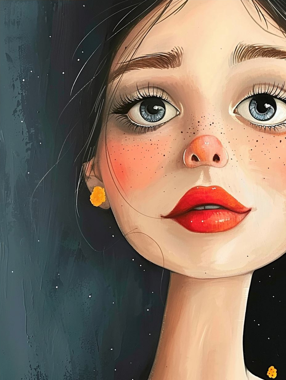 Ethereal Gazes: A Digital Portrait Study - Image 4