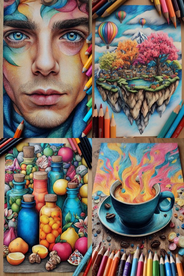 Prismatic Pencil Portrait