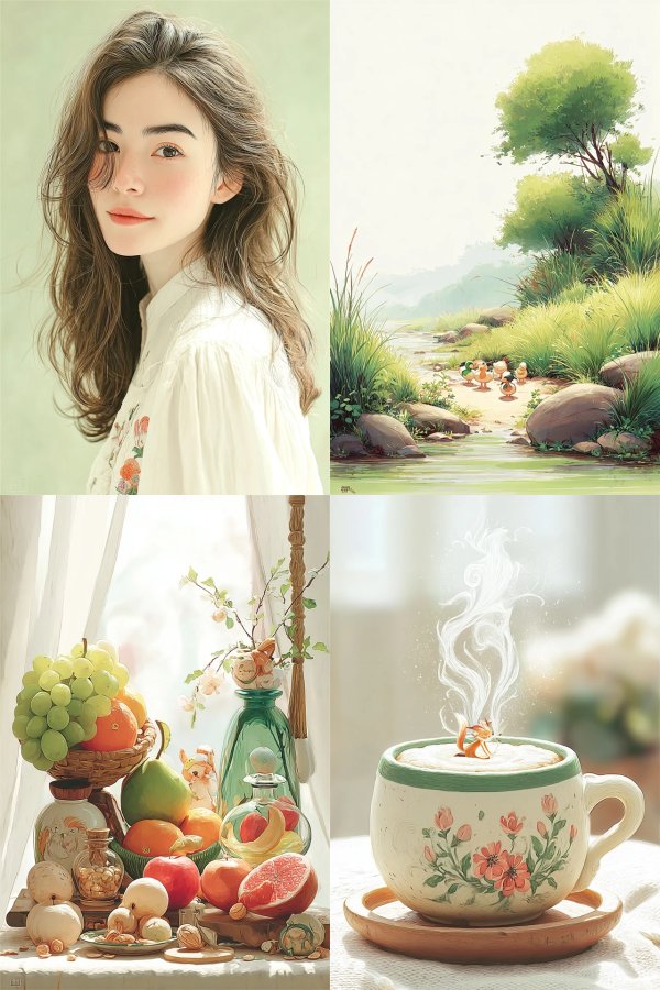 Serene Moments of Soft Artistry