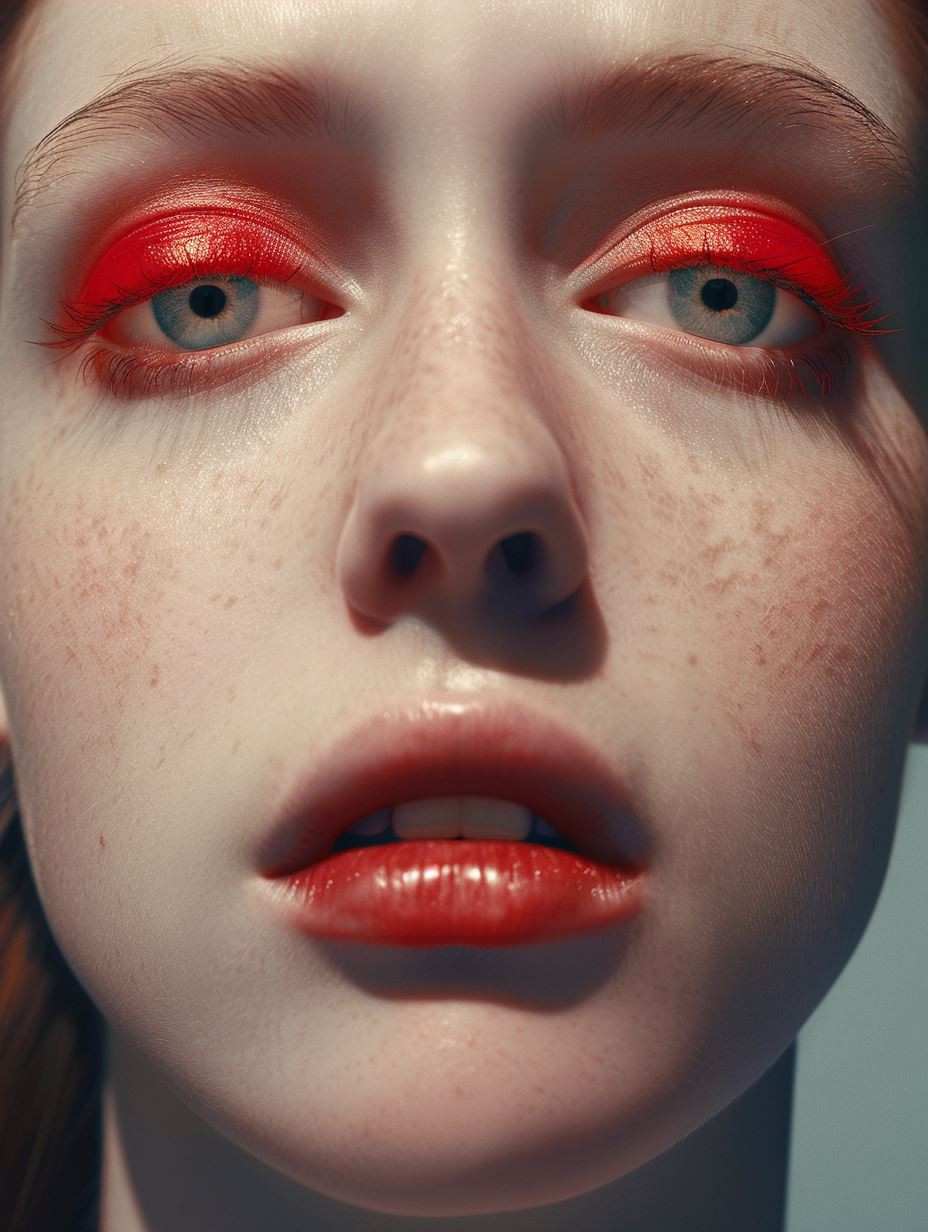 Crimson Fragments of Modern Beauty - Image 3