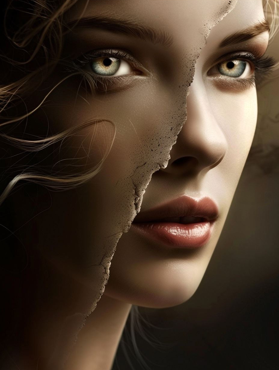 Ethereal Bronze Beauty Portrait - Image 3
