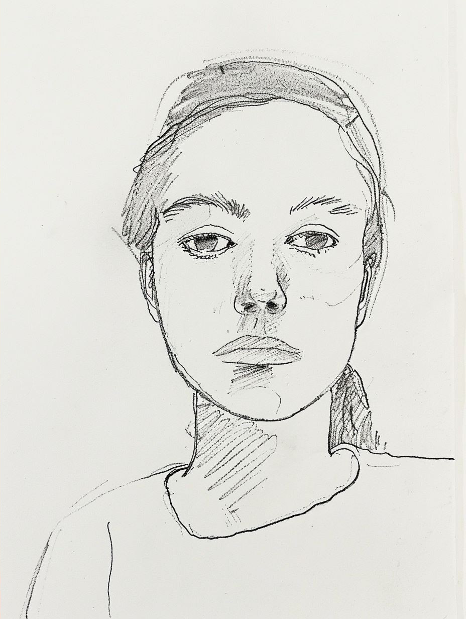 Minimalist Line Art Portrait Studies - Image 4