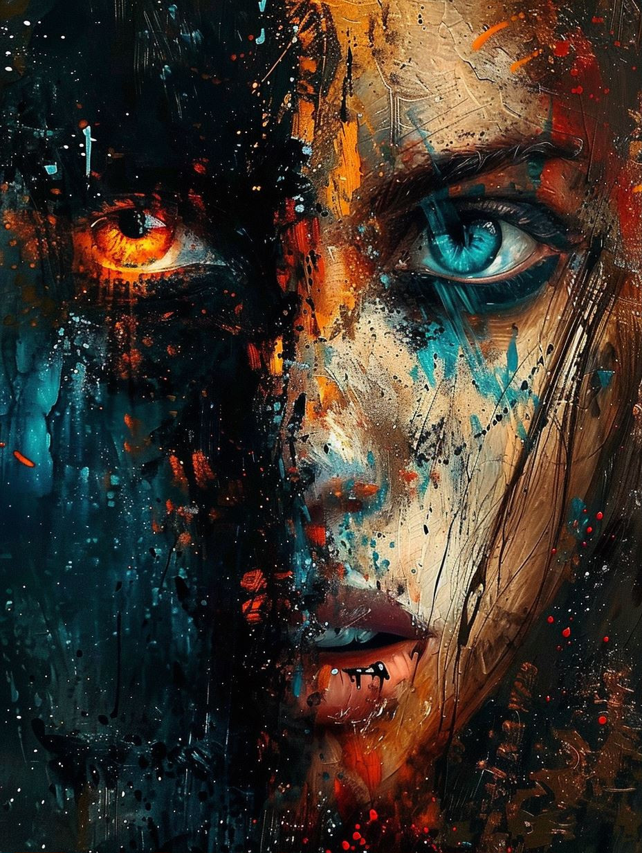 Fragmented Souls in Abstract Color - Image 1