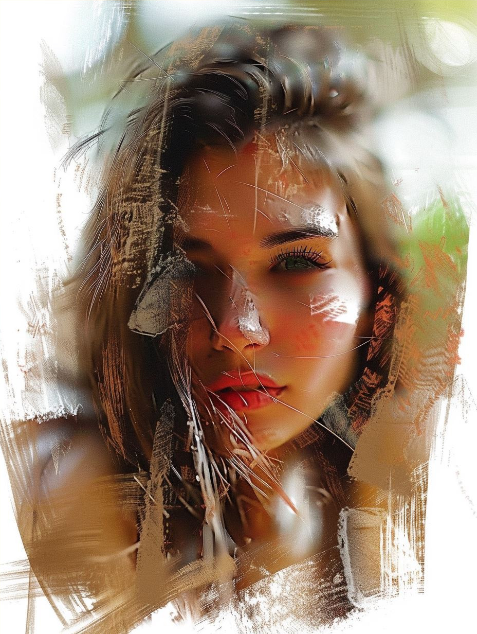 Abstract Expressionist Digital Portrait - Image 4