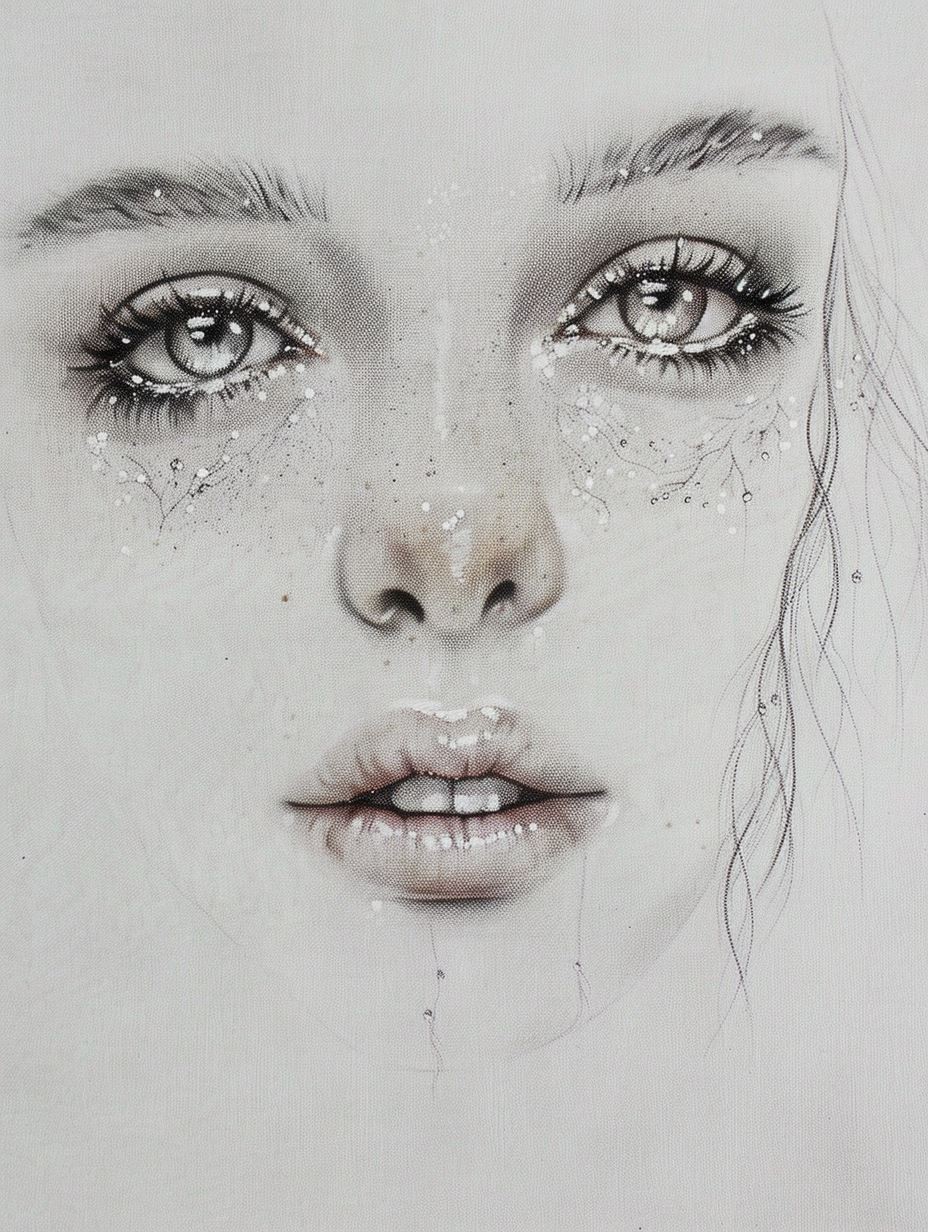 Ethereal Gazes in Graphite - Image 2