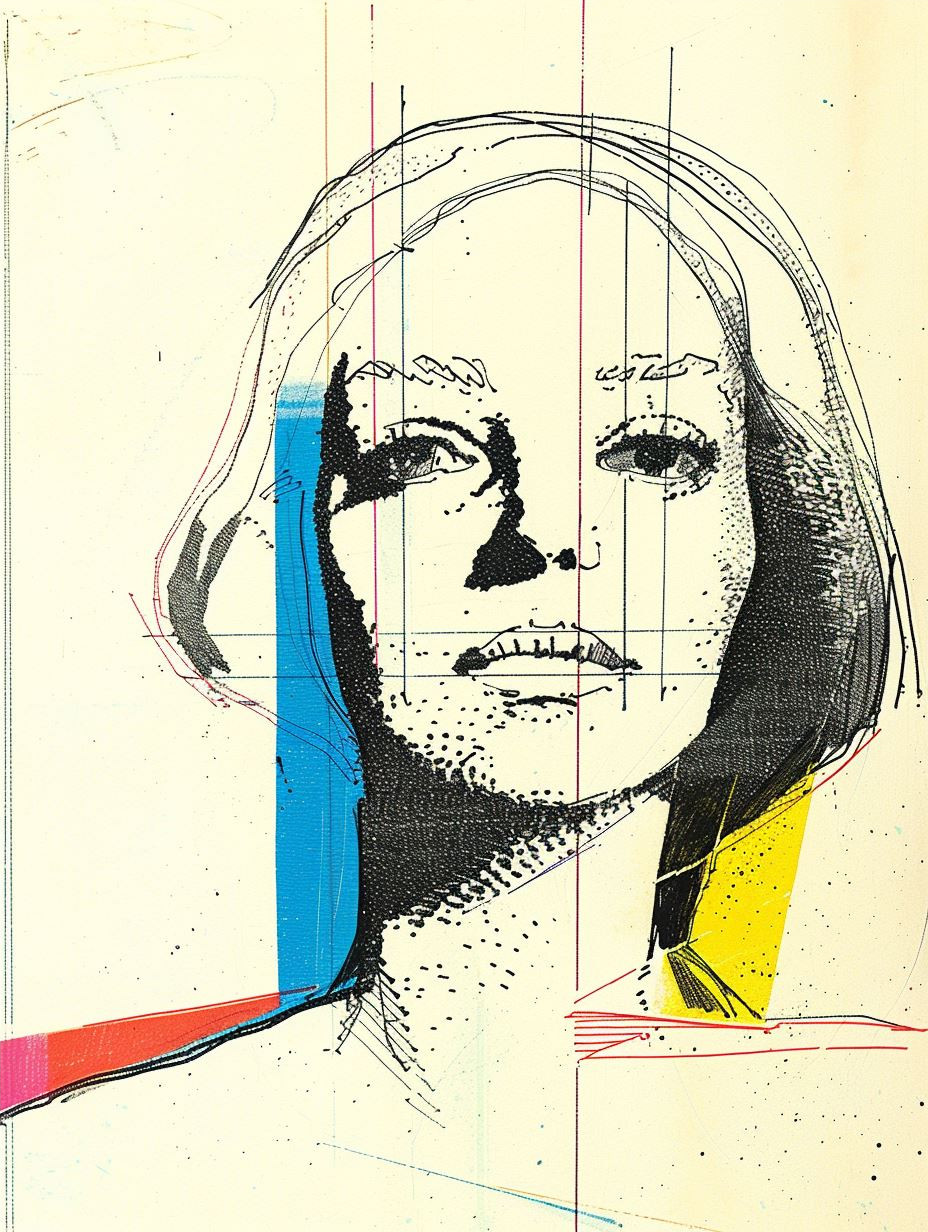 Fragmented Neo-Expressionist Portrait Studies - Image 4