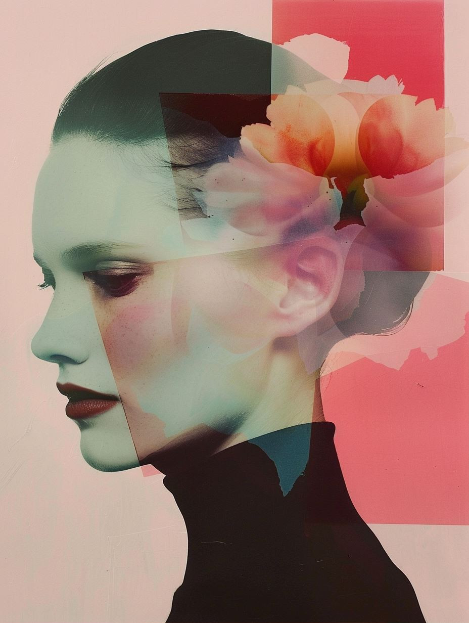 Fragmented Femininity in Pink - Image 1