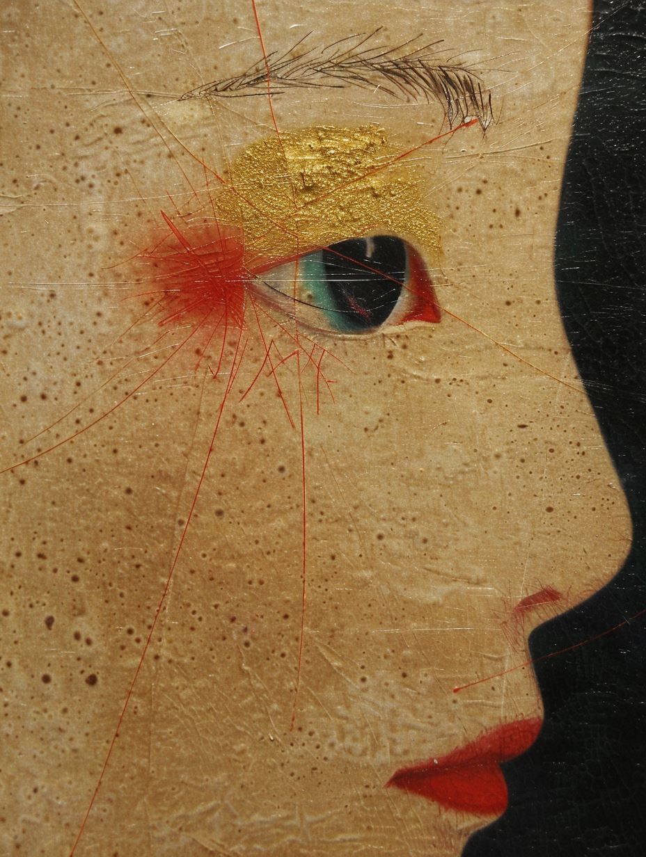 Golden Thread Portrait Study - Image 4
