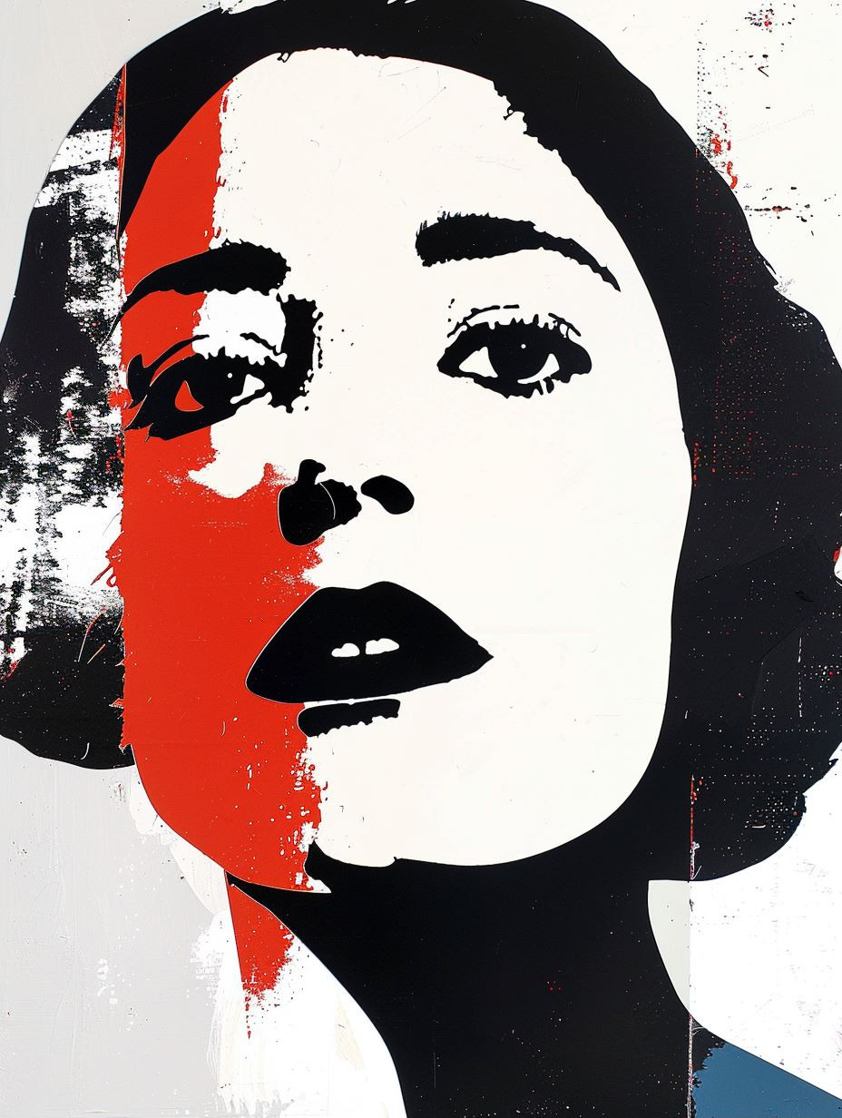 Fragmented Visions in Red and Black - Image 2