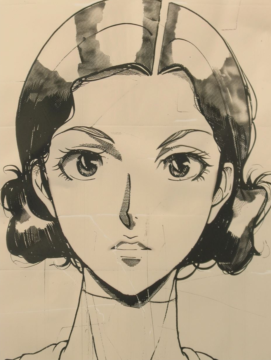 Noir Manga Ink Sketches - Image 2