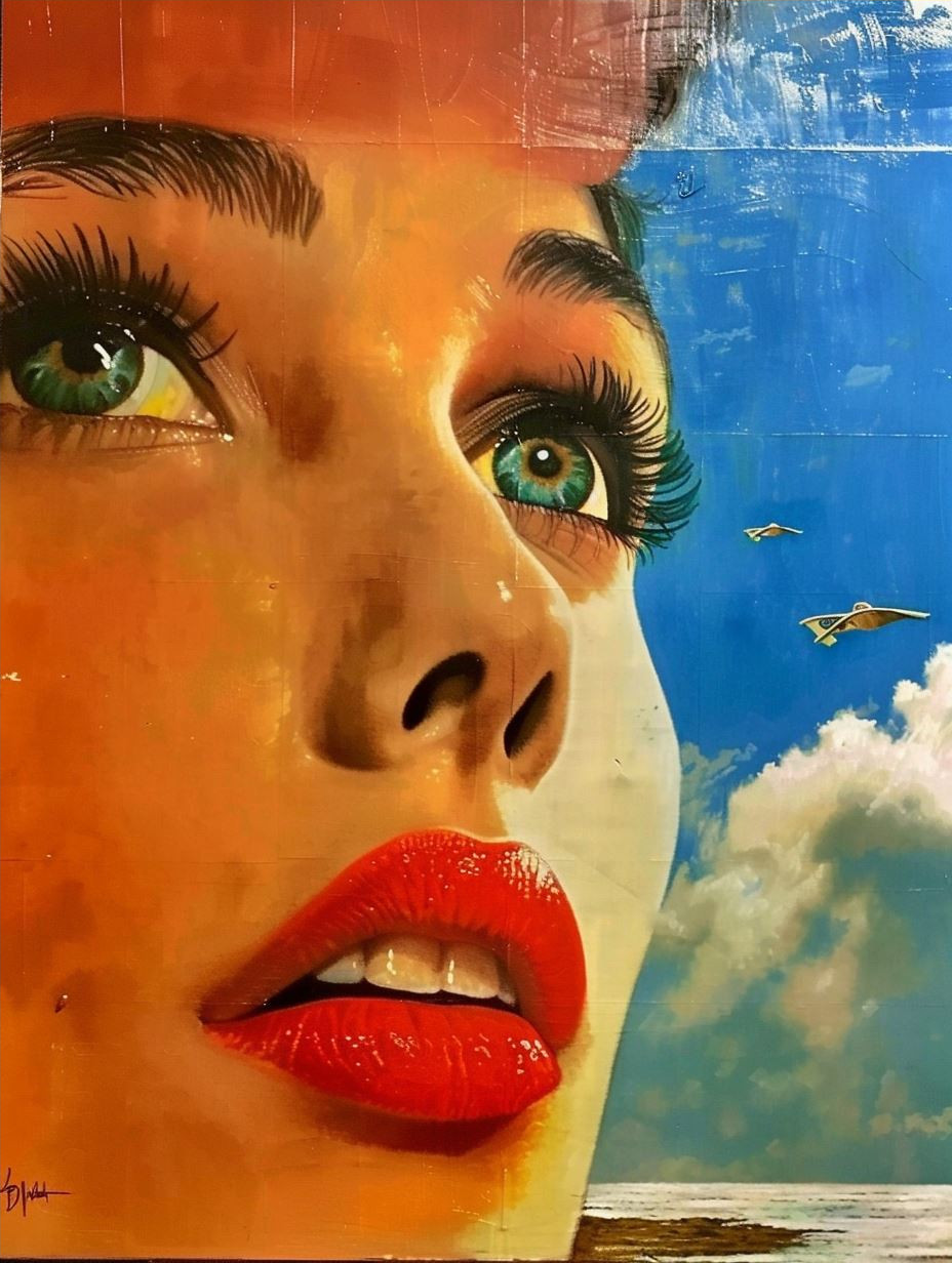 Gaze of Elegance: Four Artistic Portraits - Image 4