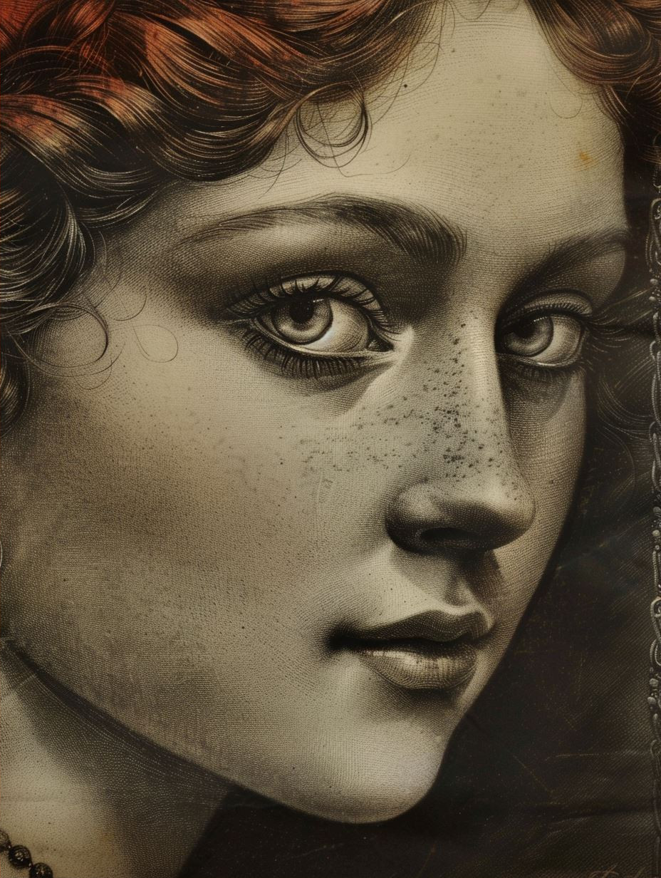Melancholic Charcoal Portrait Studies - Image 2