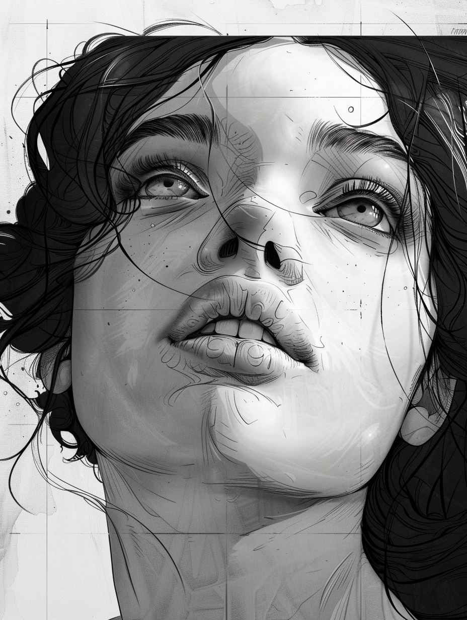 Monochrome Sketch Muse - Image 1