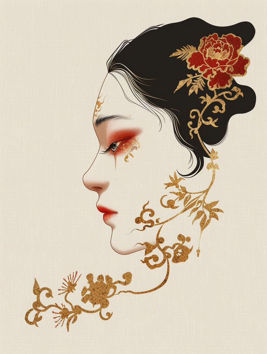 Golden Floral Ethereal Portraits - Image 1