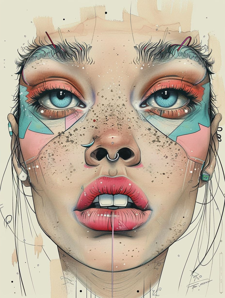 Fragmented Beauty: Surreal Digital Portraits - Image 2