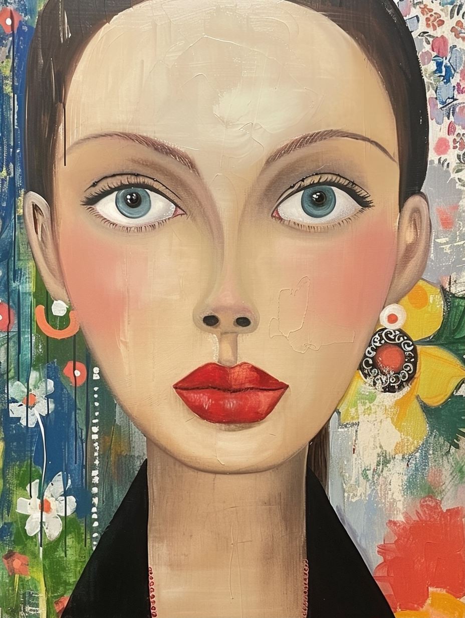 Modernist Floral Portrait Study