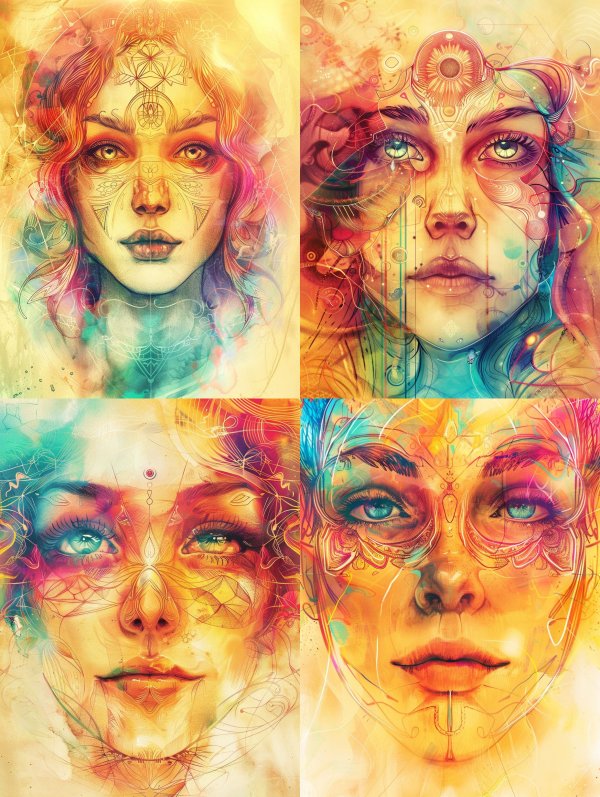 Ethereal Visions of Cosmic Femininity