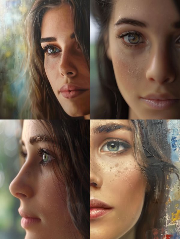 Ethereal Gaze: A Study of Feminine Beauty