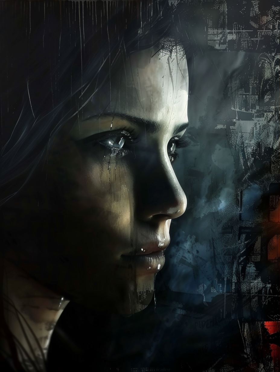 Dark Ethereal Chrome Portrait - Image 3