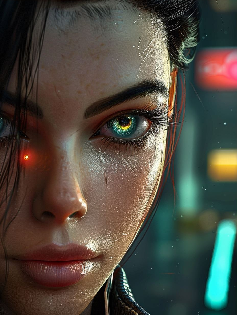 Neon Cyberpunk Portrait Series - Image 3
