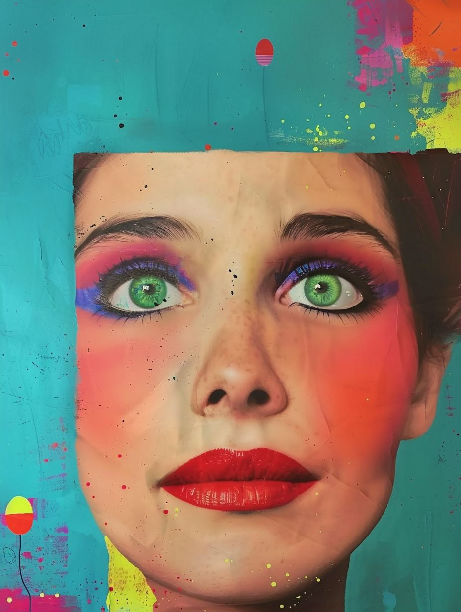 Neon Split Portrait - Image 4