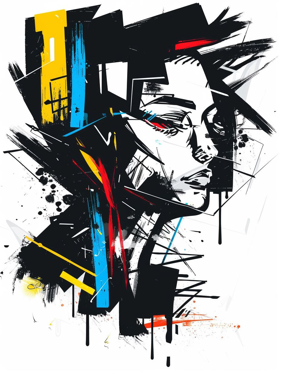 Abstract Urban Fragmented Portrait - Image 1