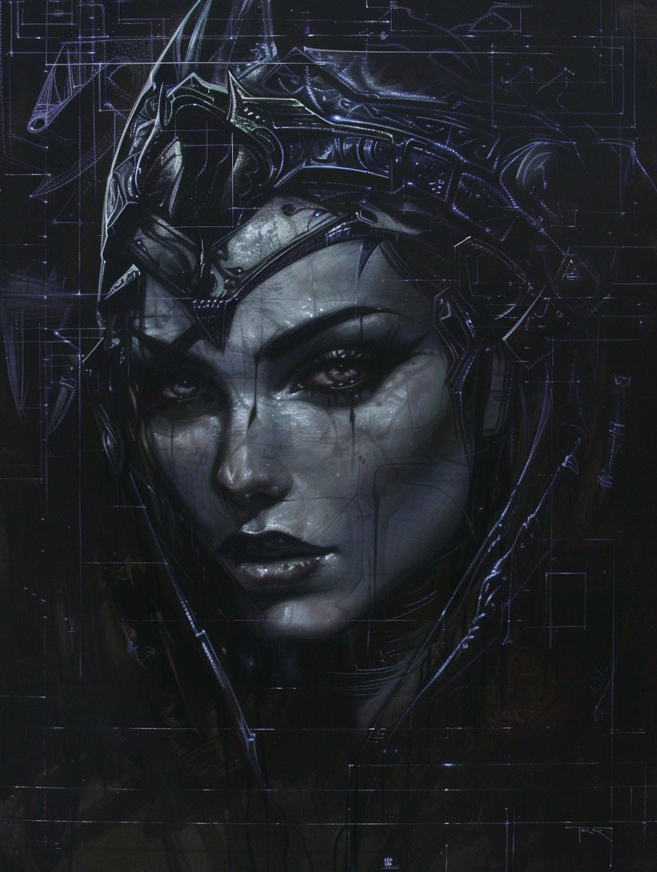 Cybernetic Shadow Portrait - Image 1