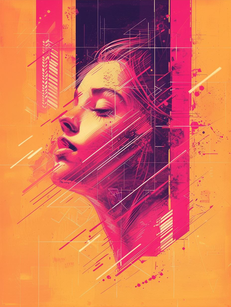 Neon Glitch Portrait Synthesis - Image 3