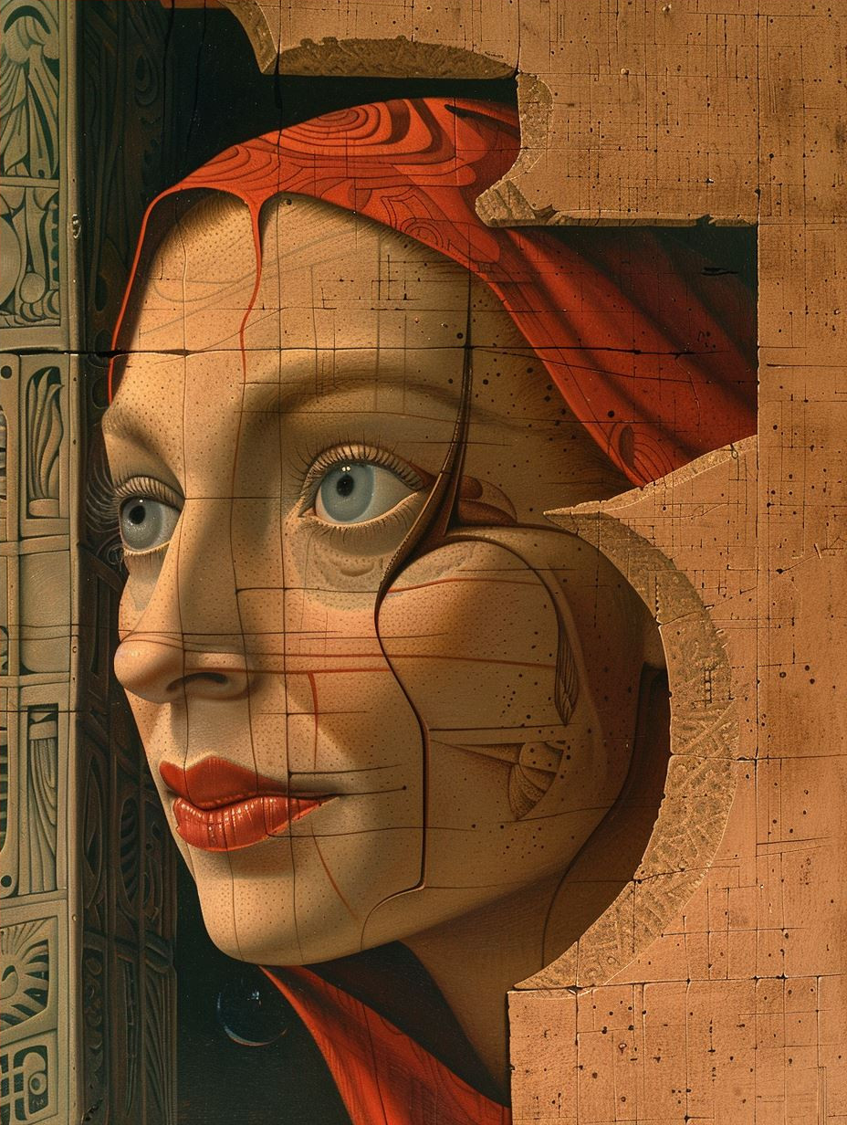 Surrealist Geometric Portrait Studies - Image 4
