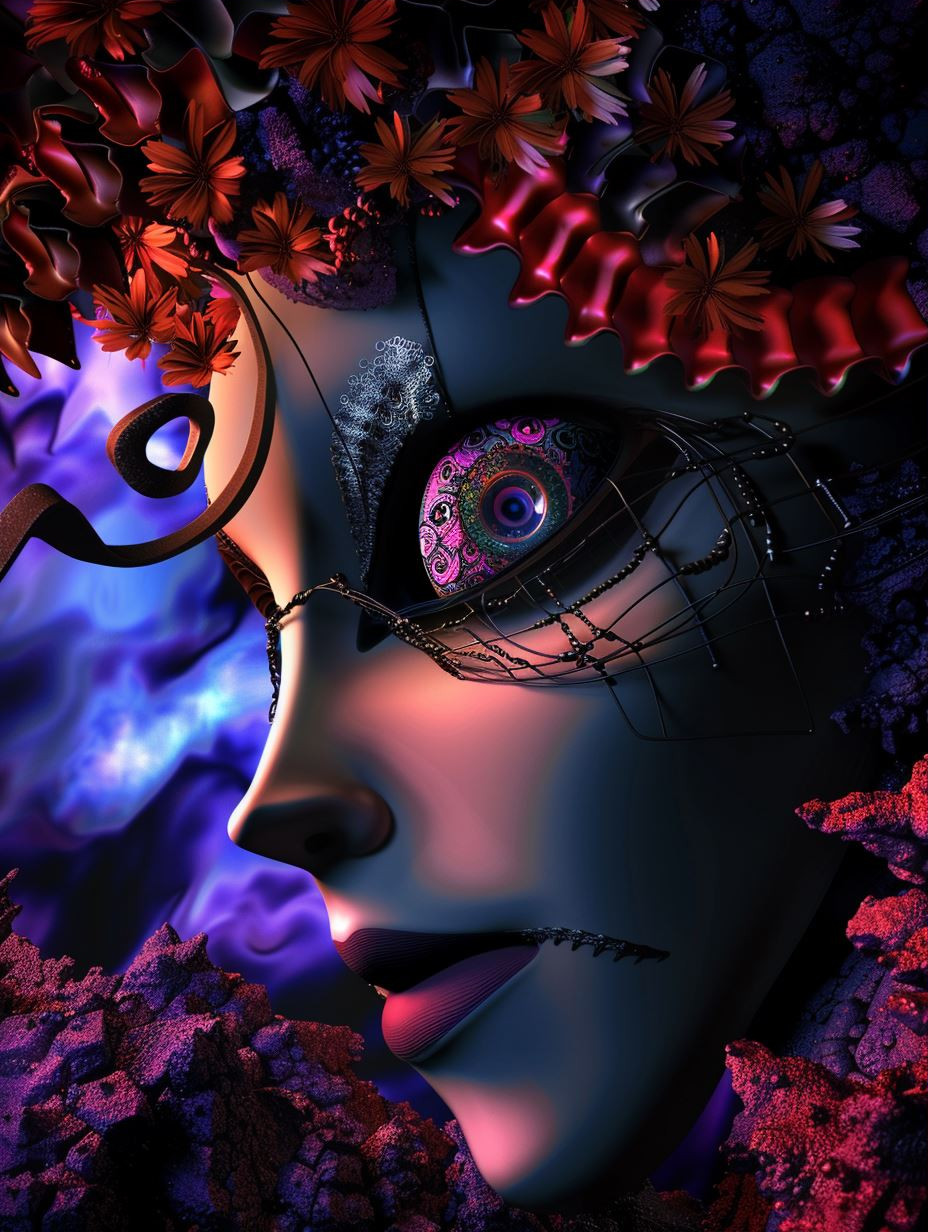 Neon Gothic Ethereal Portraits - Image 3