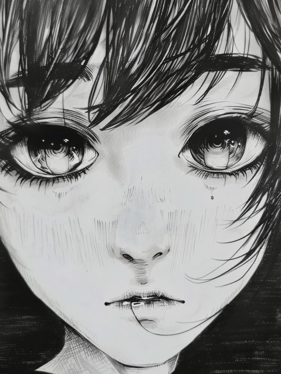 Whispers of Ink: Emotional Manga Portraits - Image 4