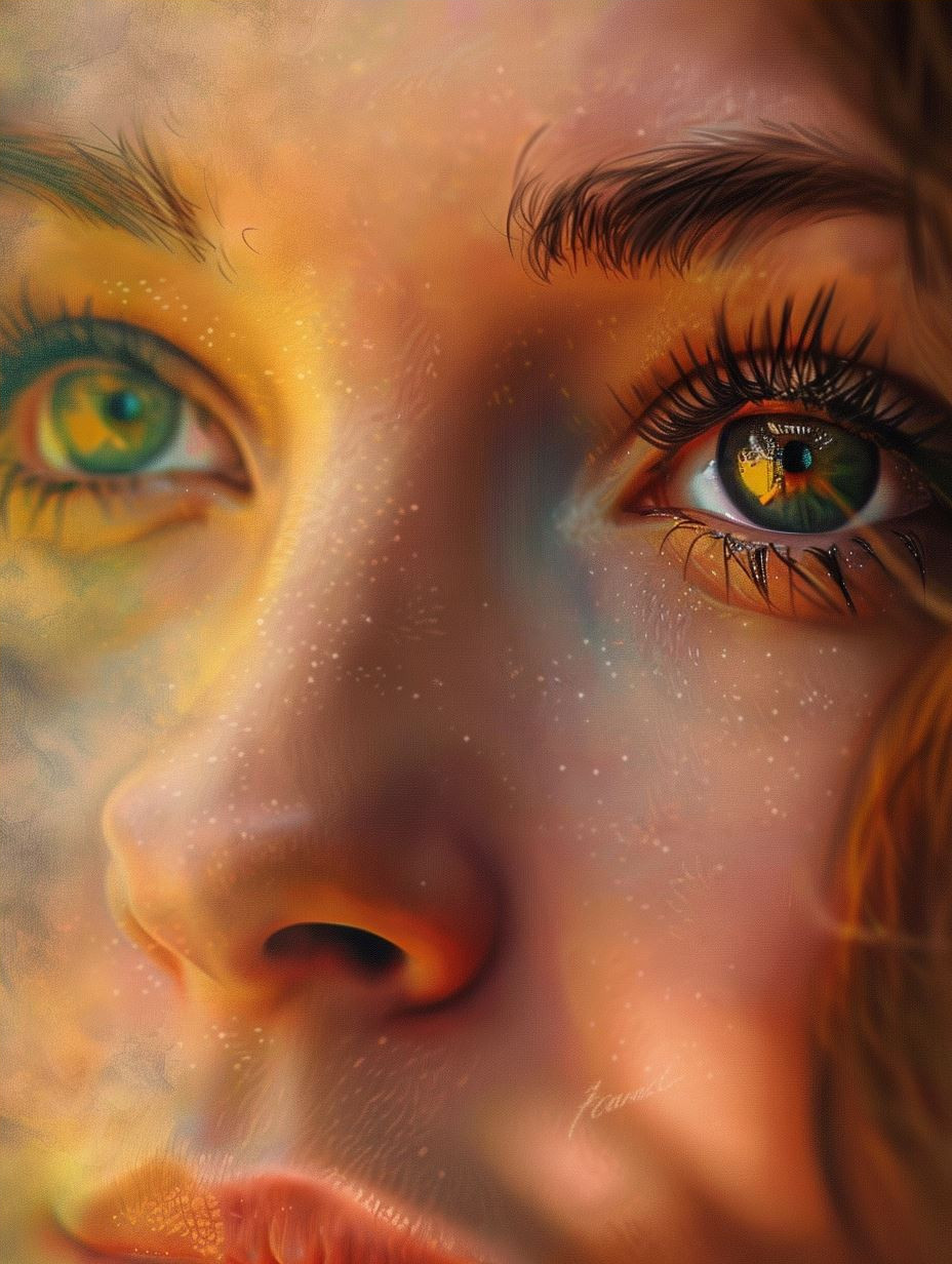 Ethereal Golden Ember Portrait - Image 4