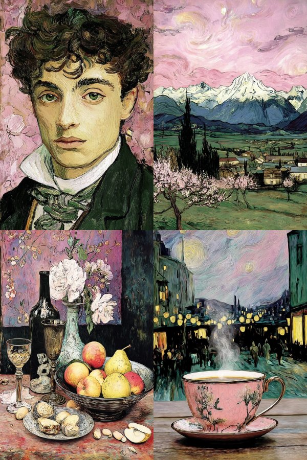 Van Gogh Style AI Art Collection