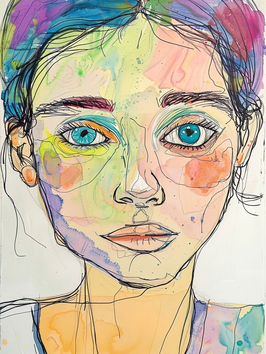 Whimsical Pastel Portrait Studies - Image 4