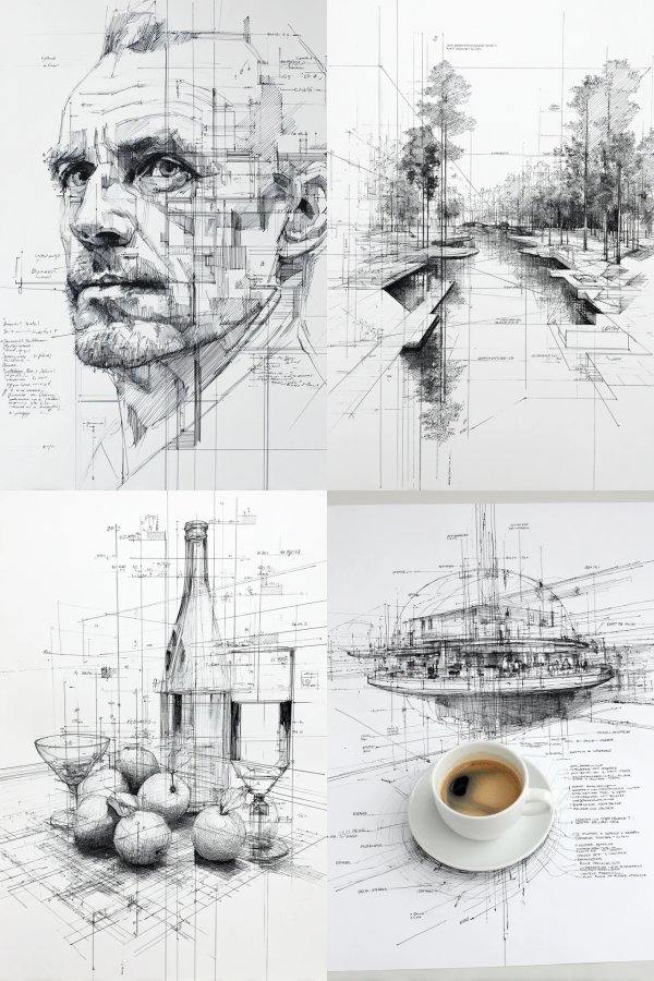 Precision in Pencil: Architectural Sketches