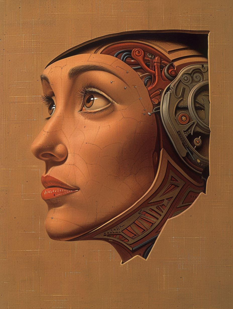 Surrealist Geometric Portrait Studies - Image 1