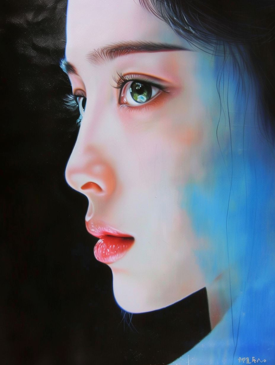 Ethereal Gazes: A Study of Digital Beauty - Image 1