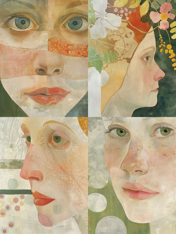 Fragmented Gaze of Mixed Media