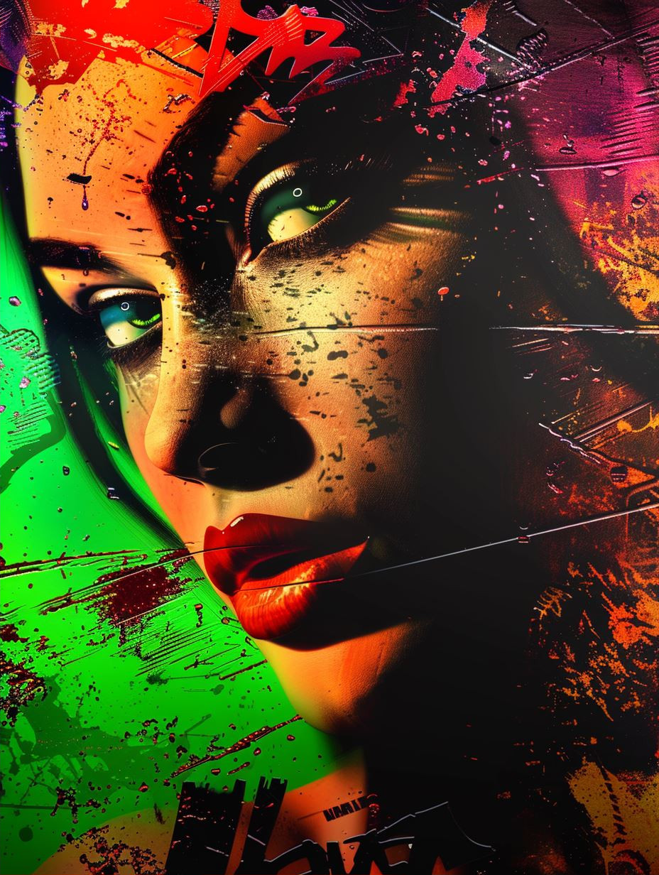 Neon Grunge Cyberpunk Portraiture - Image 2
