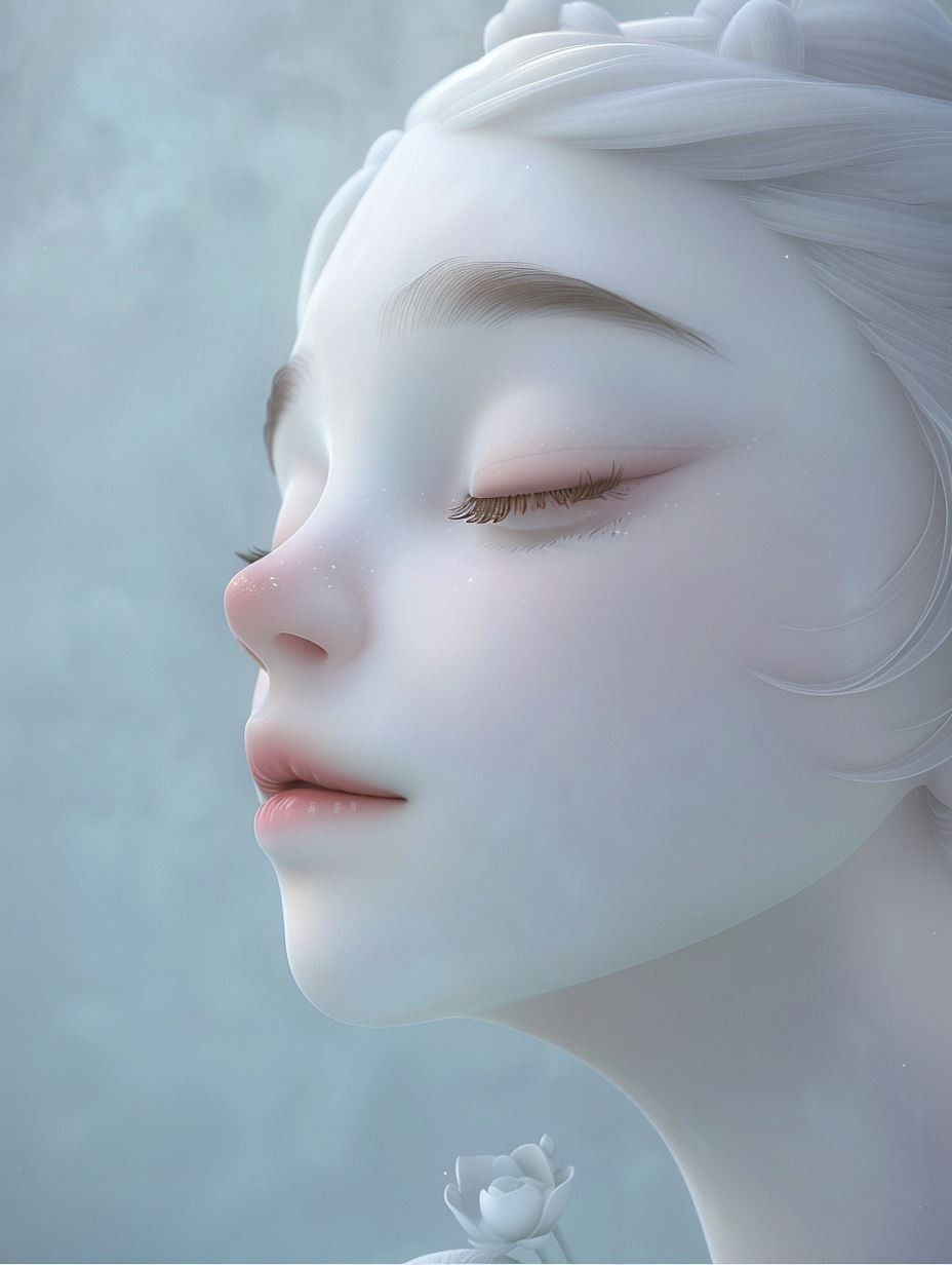 Ethereal Porcelain Dream Portraits - Image 1