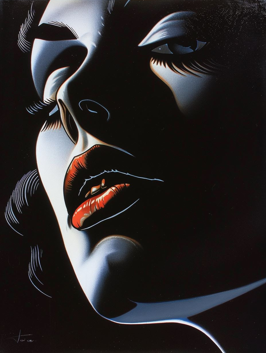 Dramatic Shadows of Feminine Grace - Image 4