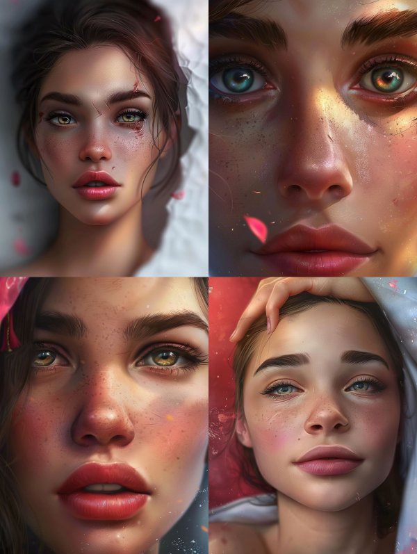 Ethereal Gaze: Hyper-Realistic Digital Portraits