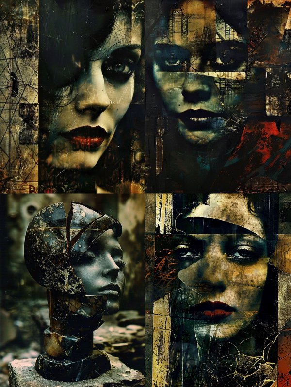 Fragmented Echoes of Dark Beauty