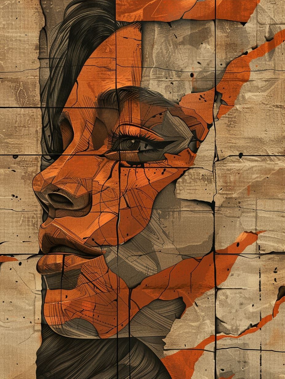 Fragmented Soul in Amber Hues - Image 3