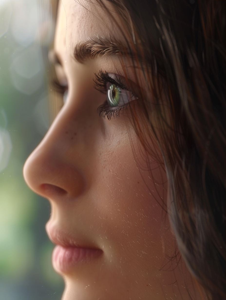 Ethereal Gaze: A Study of Feminine Beauty - Image 3