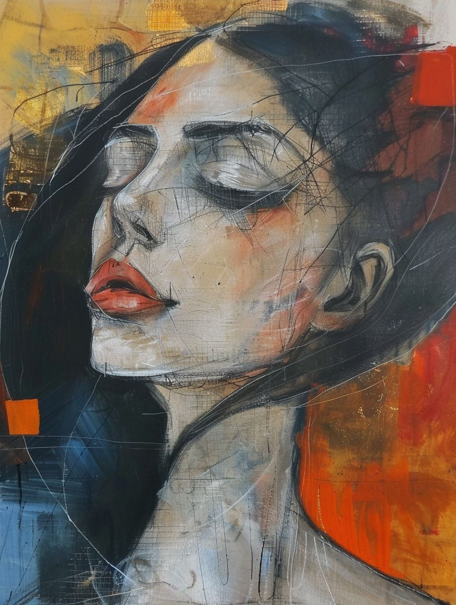 Abstract Gaze in Vivid Contrast - Image 3