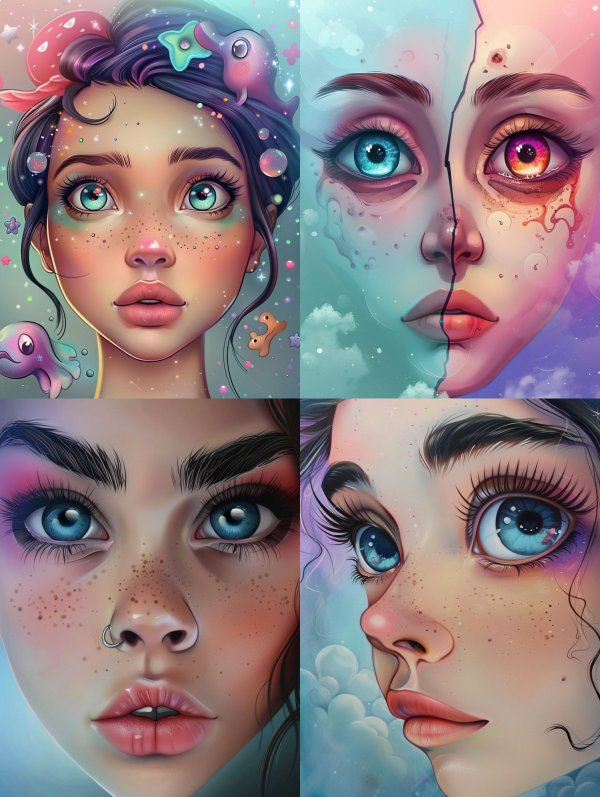 Dreamy Digital Portraits of Ethereal Women
