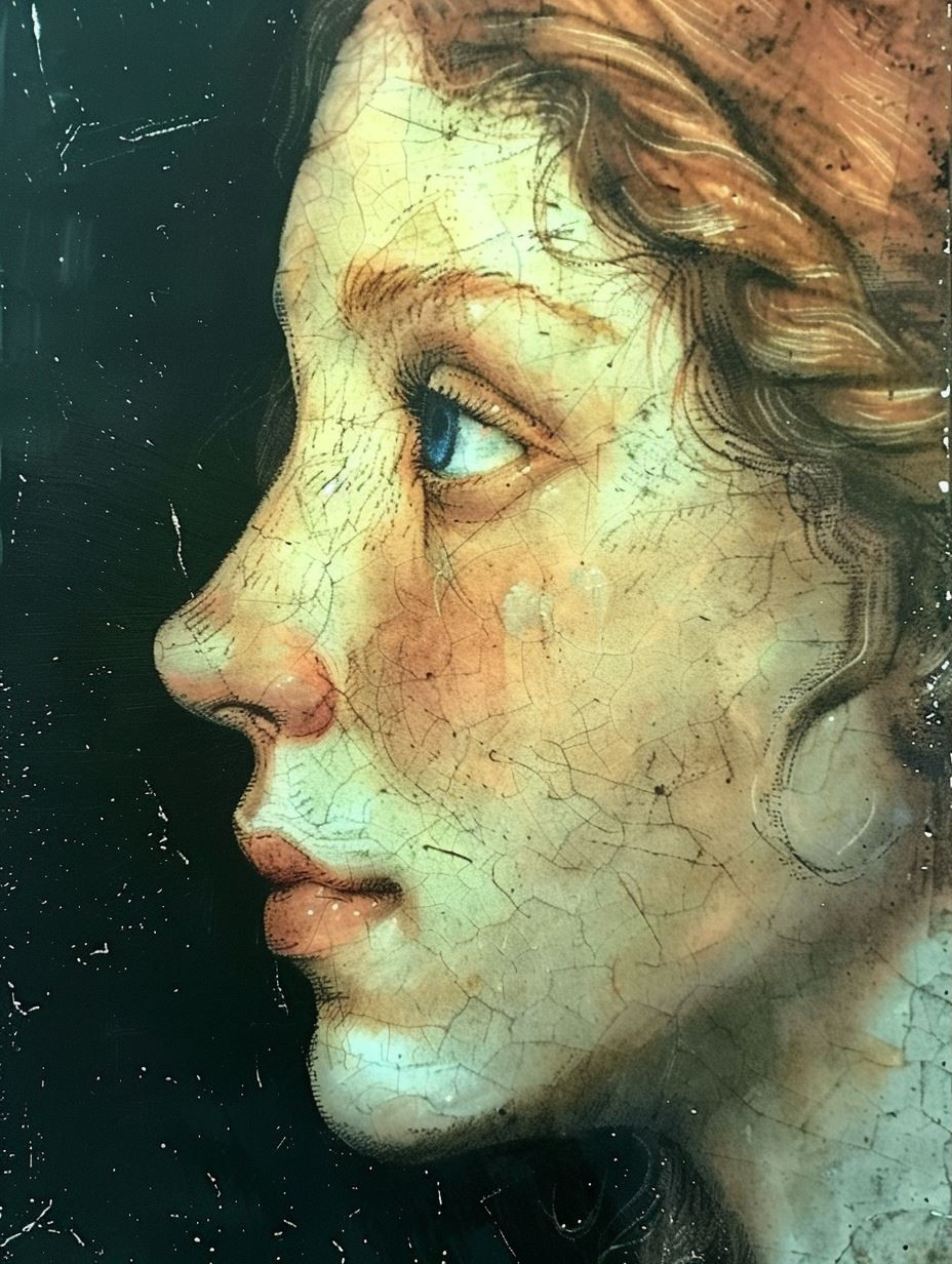 Renaissance Soul in Textured Oil - Image 1