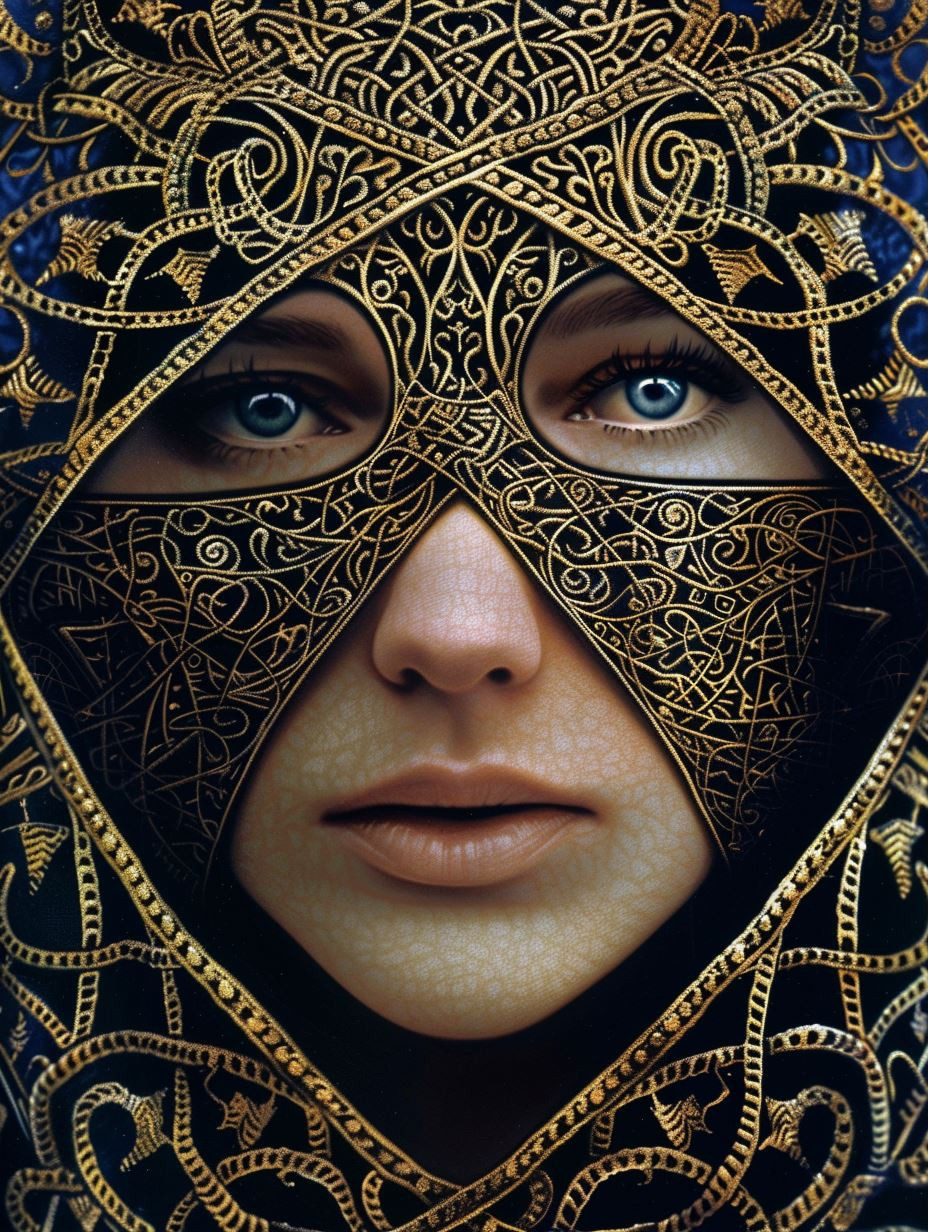Golden Filigree Mystical Portraits - Image 3